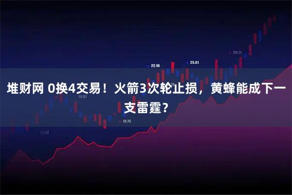 堆财网 0换4交易！火箭3次轮止损，黄蜂能成下一支雷霆？